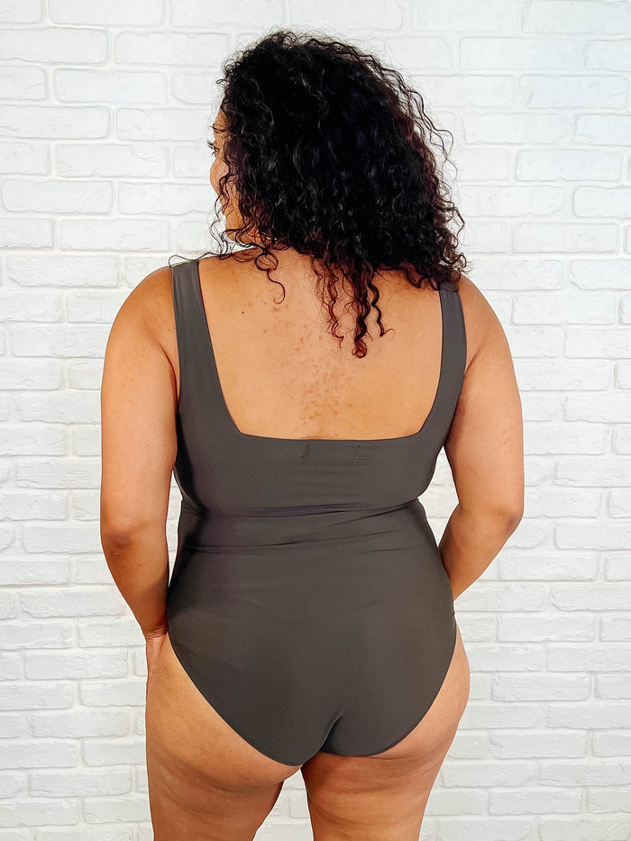 Cape Town Asymmetrical Stripe Swimsuit One Piece Swimsuit Ave Shops- Tilden Co.