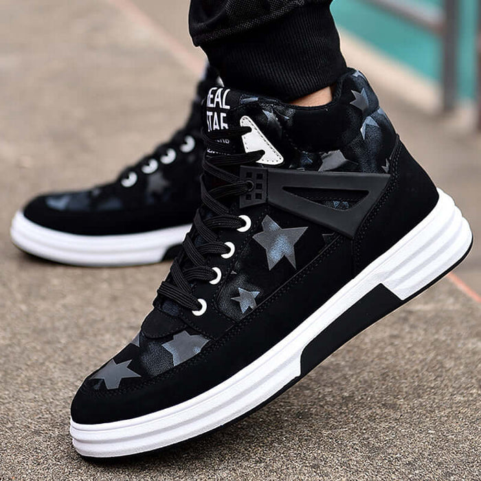Casual Men Fleece Lined Sneakers round toe style