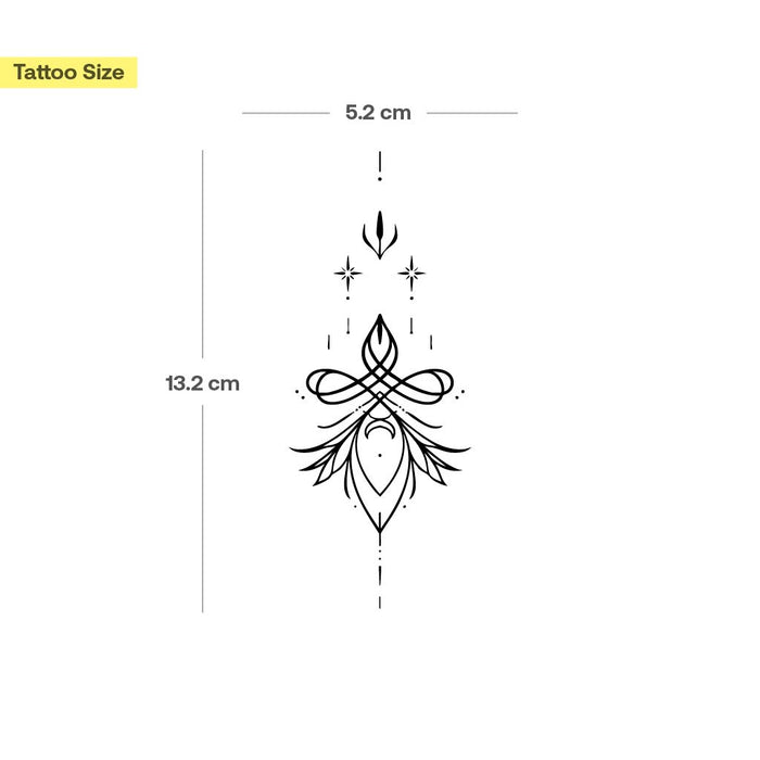Celestial Ornament Tattoo