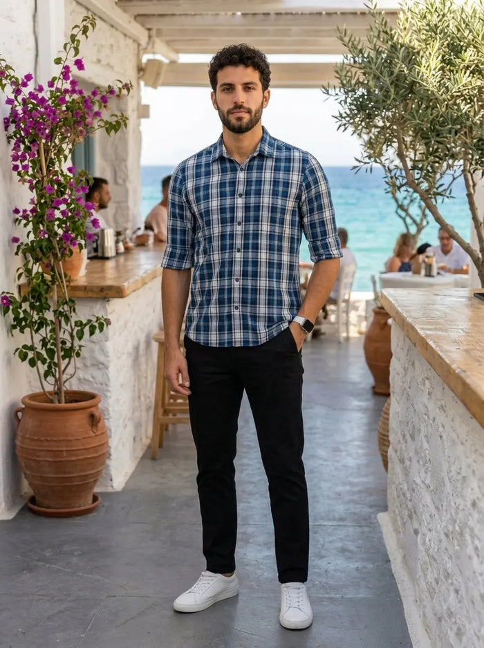 Checkered  Full Sleeve Shirts LEON