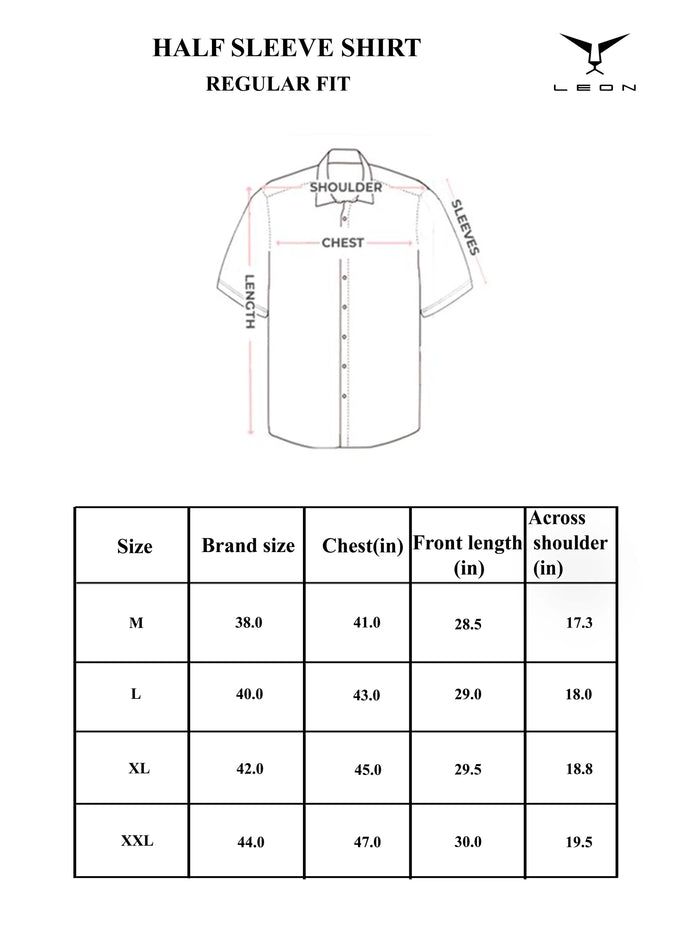 Checkered Poly Cotton Half Sleeve Shirt LEON