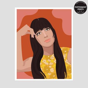 Cher sketch print