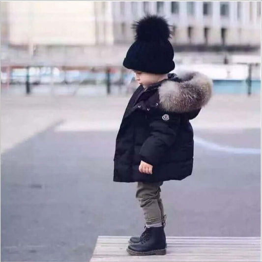 Childrens Thick Cotton Jacket With Hood And Soft Treatment size 80 length 37cm bust 65cm