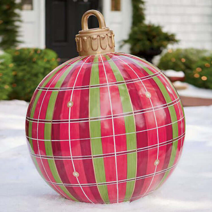 Christmas Inflatable PVC Ornament Ball 60CM Outdoor Decor tree display