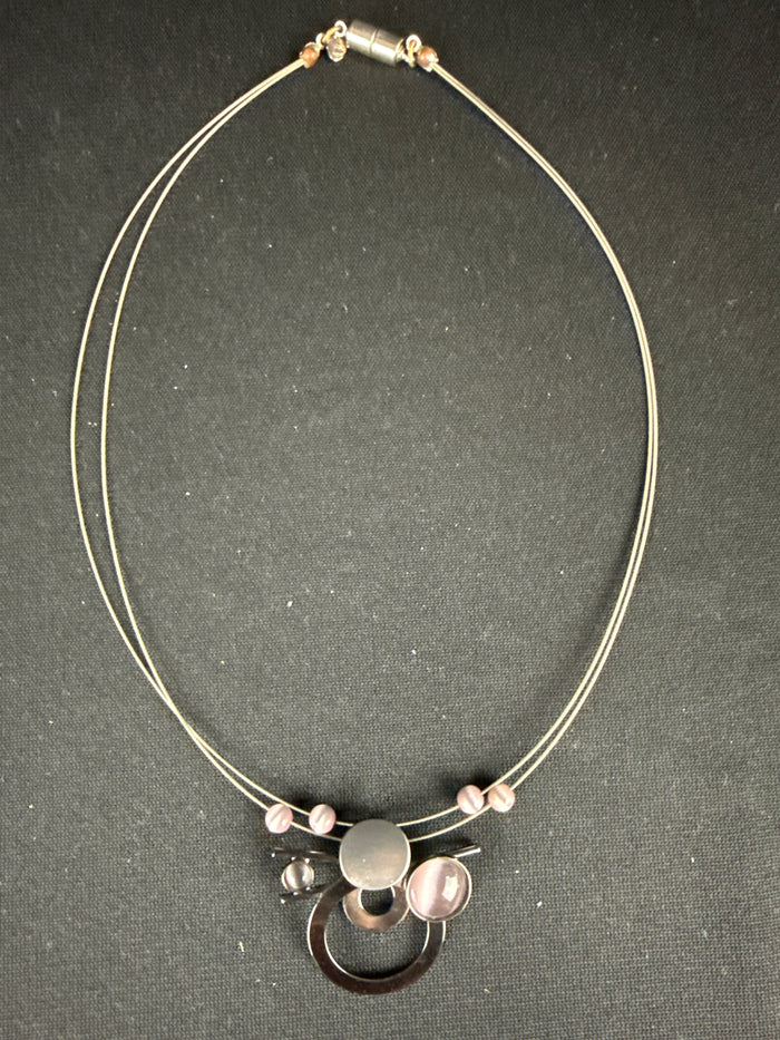 Christophe Poly Signed Sculpture Necklace