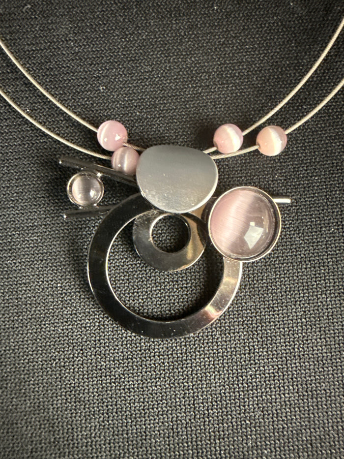 Christophe Poly Signed Sculpture Necklace