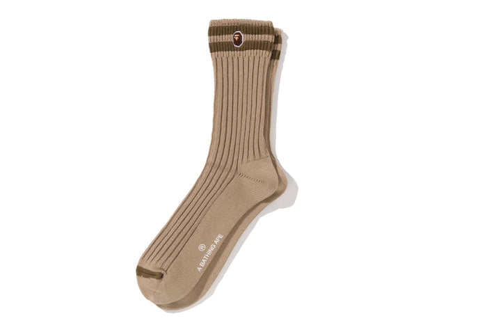 CHUNKY RIBBED CREW SOCKS