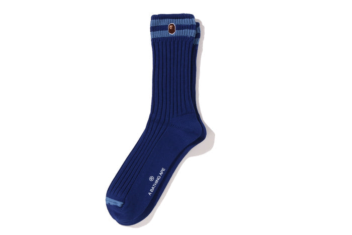 CHUNKY RIBBED CREW SOCKS