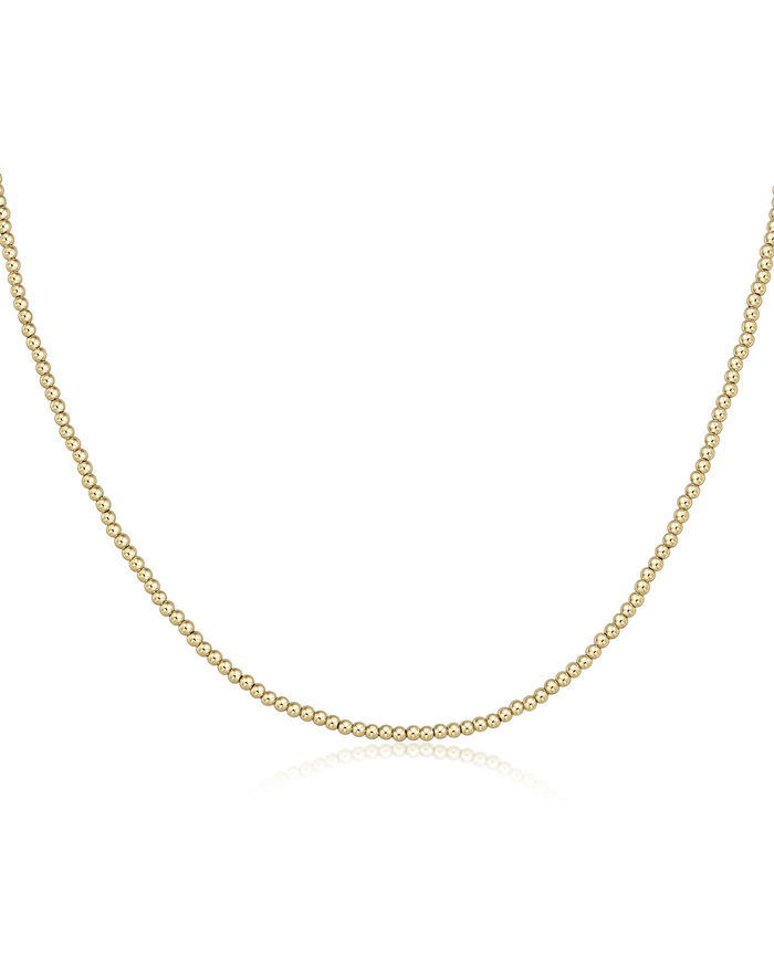 Classic Beaded Necklace - Gold - Molly + Kate