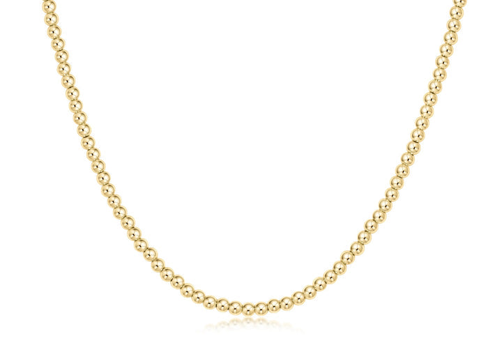 Classic Beaded Necklace - Gold - Molly + Kate