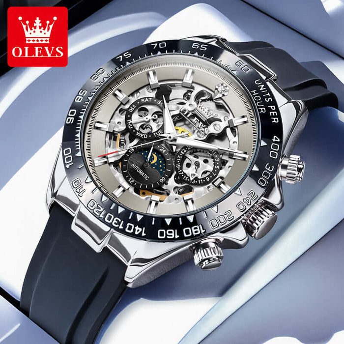 Classic Mechanical Multifunction Watch for Men formal style