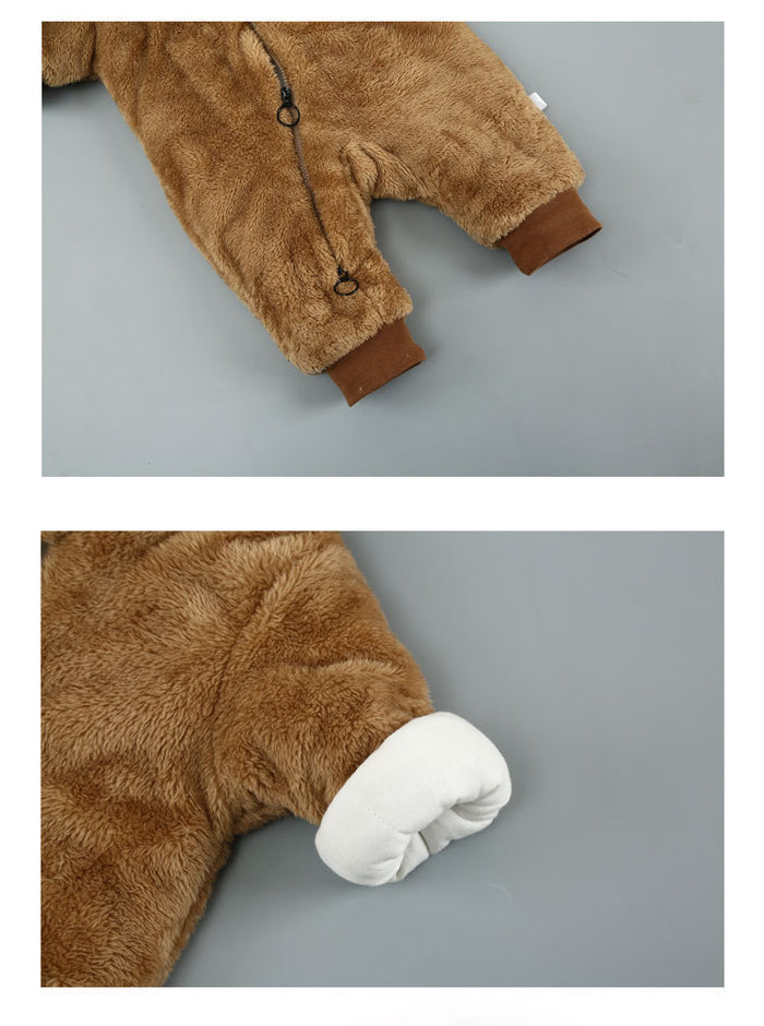 Clothes Plus Cotton Onesies baby girl bear suit.