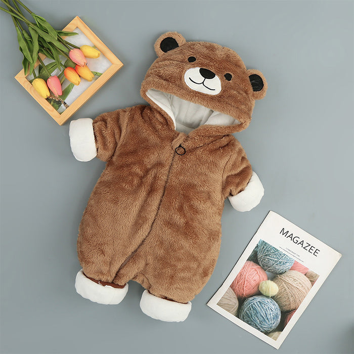 Clothes Plus Cotton Onesies cute animal ears hood.