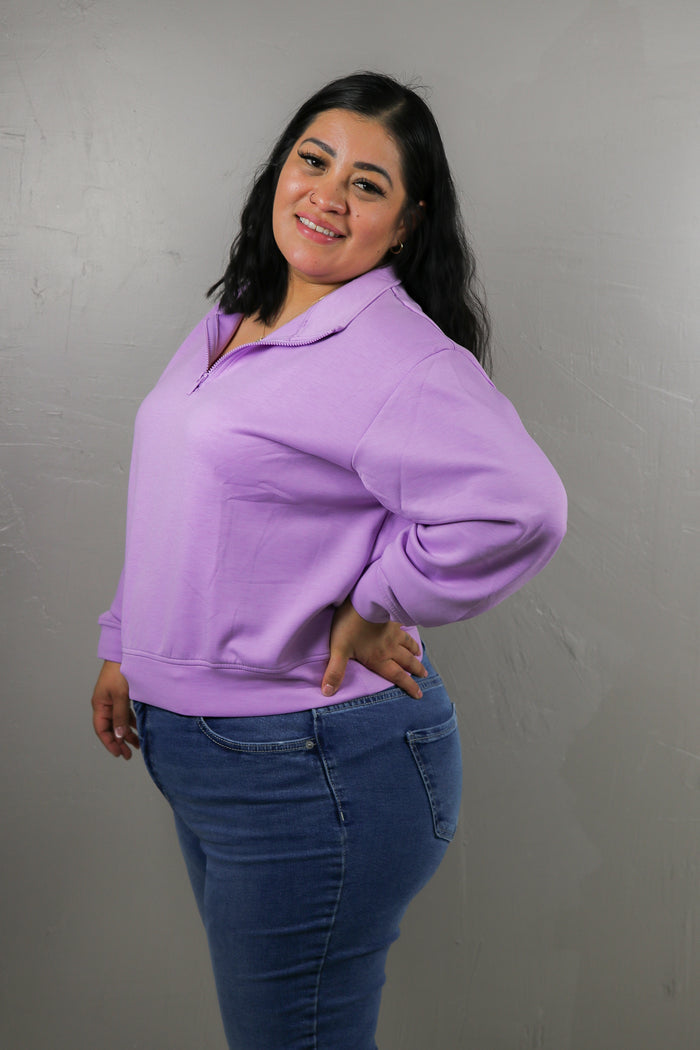 Cloudline Half-Zip Pullover Sweater Zenana- Tilden Co.