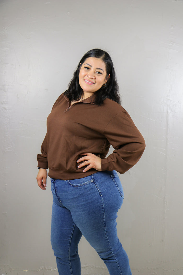 Cloudline Half-Zip Pullover Sweater Zenana- Tilden Co.