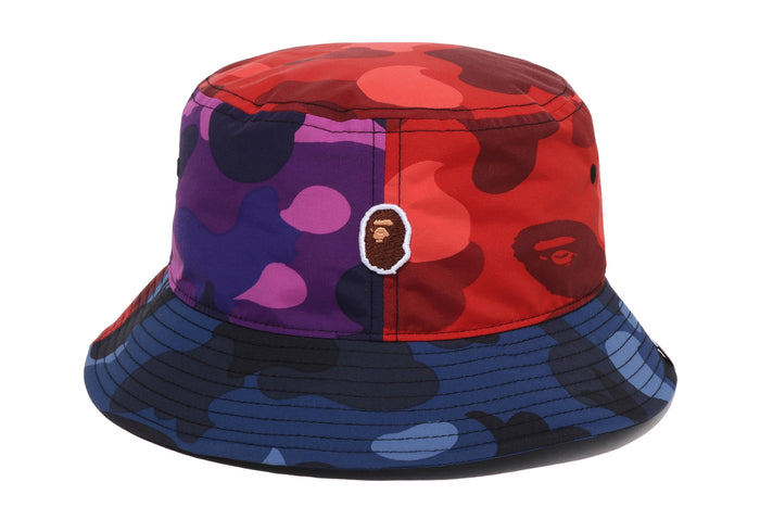 COLOR CAMO CRAZY PATTERN BUCKET HAT