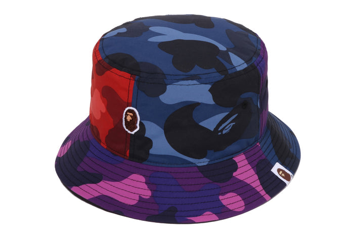 COLOR CAMO CRAZY PATTERN BUCKET HAT