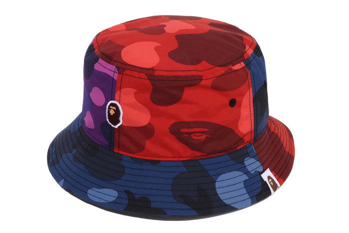 COLOR CAMO CRAZY PATTERN BUCKET HAT