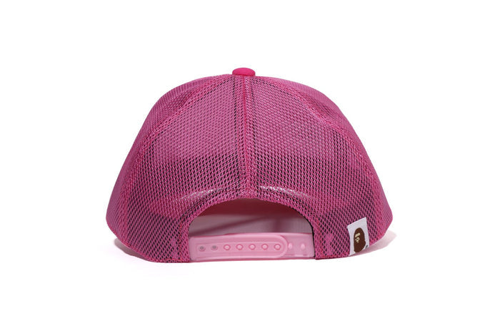 COLOR CAMO CRYSTAL BATHING APE LOGO MESH CAP