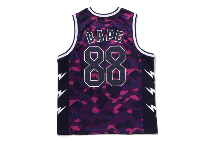 COLOR CAMO MESH MULTI LOGO RELAXED FIT TANK TOP