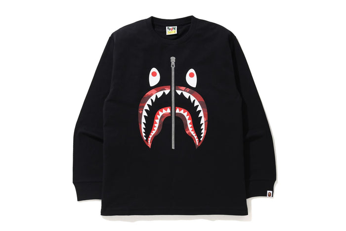 COLOR CAMO SHARK L/S TEE