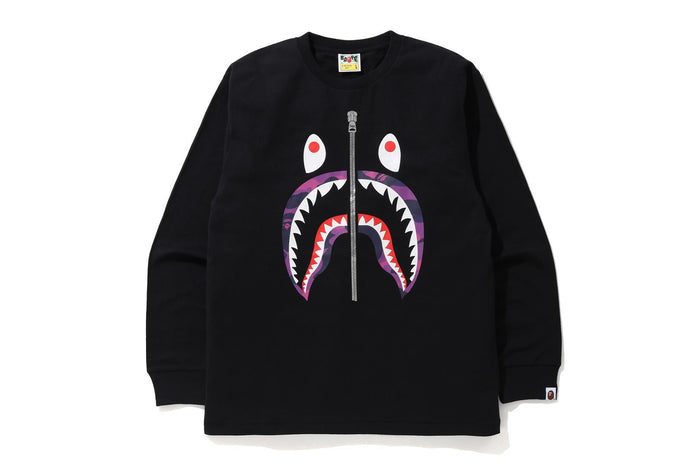 COLOR CAMO SHARK L/S TEE