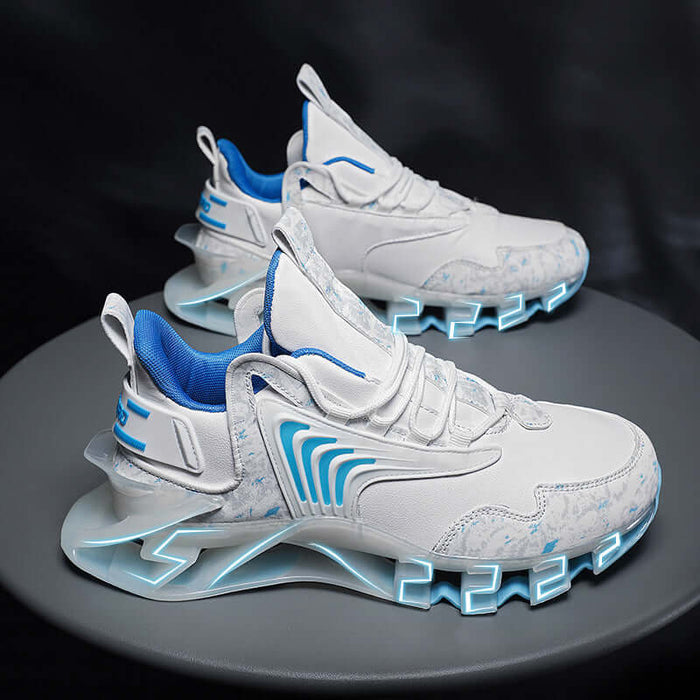 Cool Men Running Sneakers Breathable Sports Shoes anti skid rubber outsole grip pattern