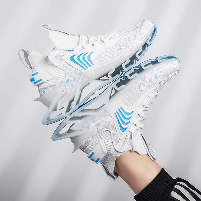 Cool Men Running Sneakers Breathable Sports Shoes flying weave lightweight fabric view