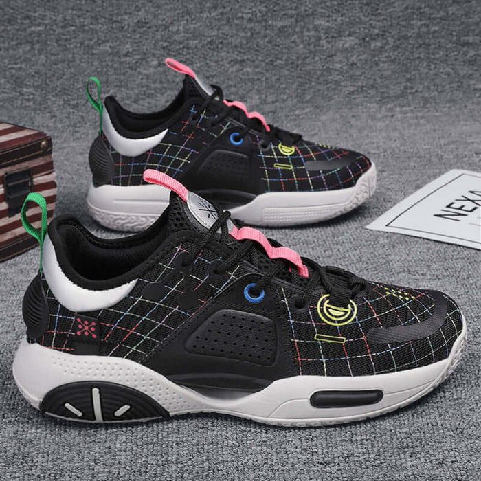 Cotton Candy Basketball Shoes non slip court grip.