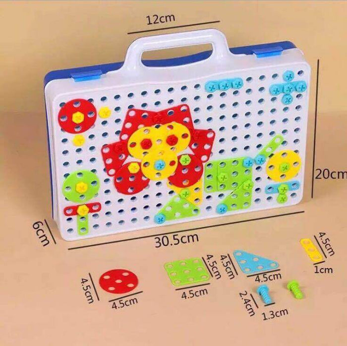 Creative Building Kits Educational Blocks electric drill set.