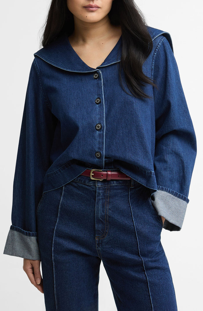 Dartmoor Sailor Collar Button-Up Shirt