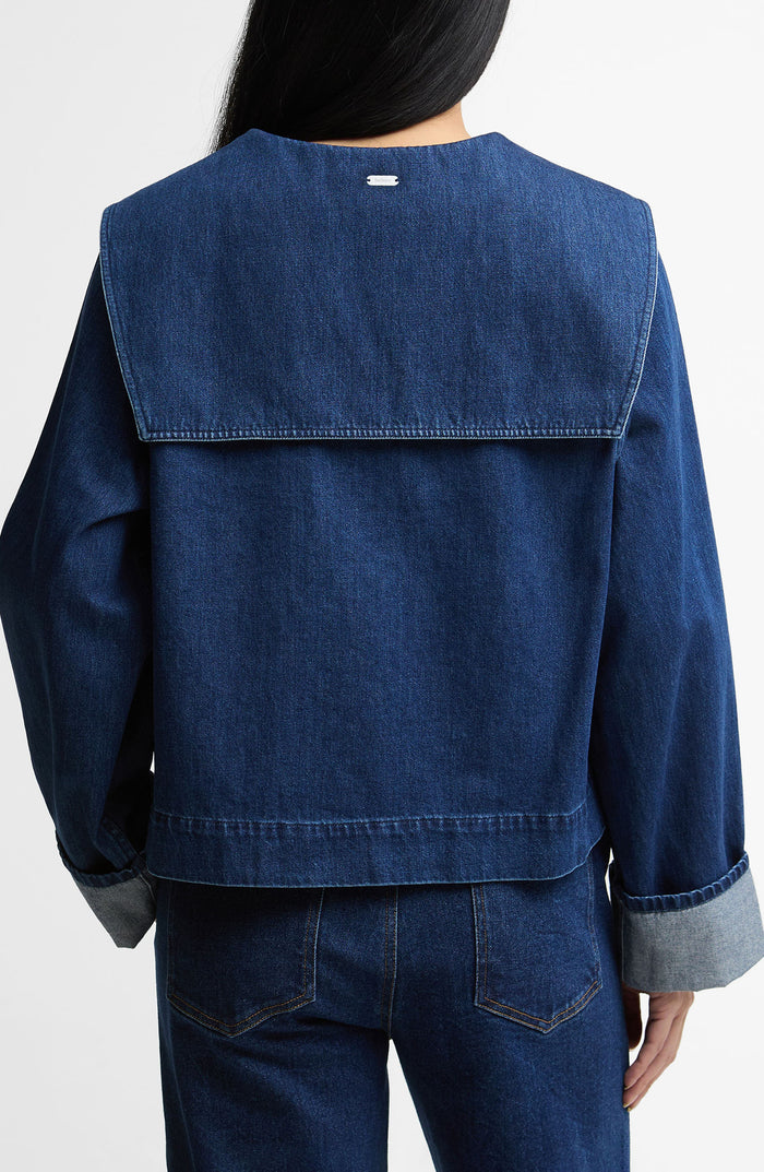 Dartmoor Sailor Collar Button-Up Shirt