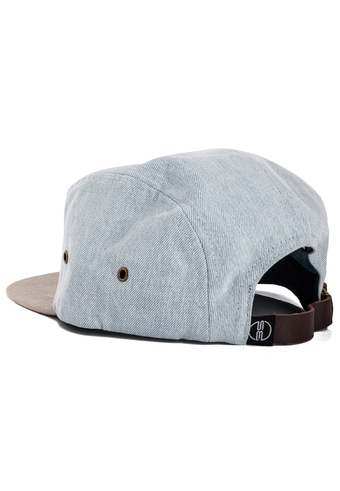 Denim-Beast-5-Panel-Cap-Suede-Strap-Back