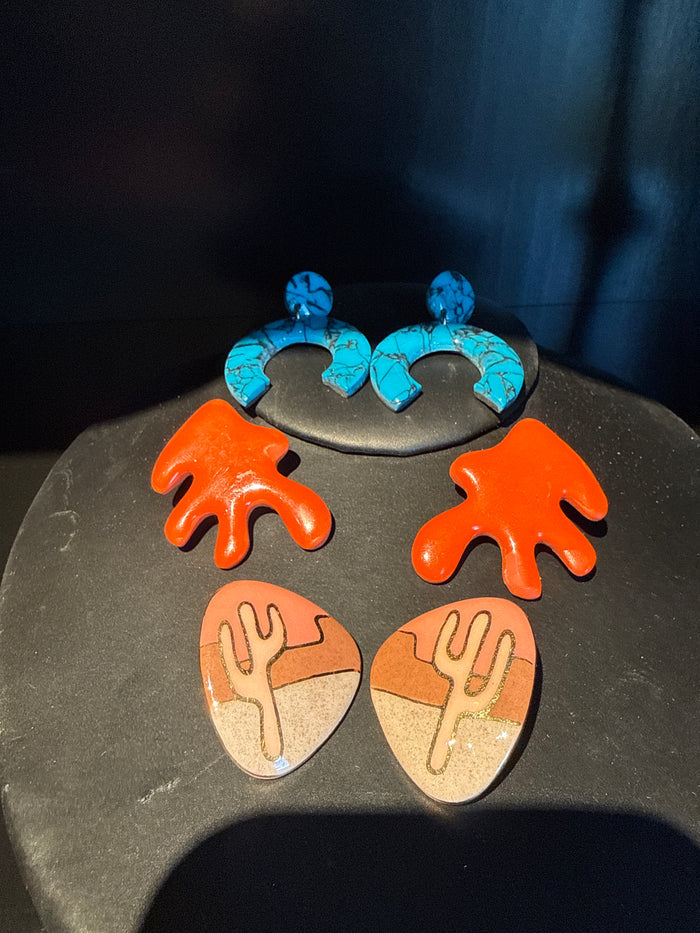 Diverse Collection of Polymer Clay Earrings