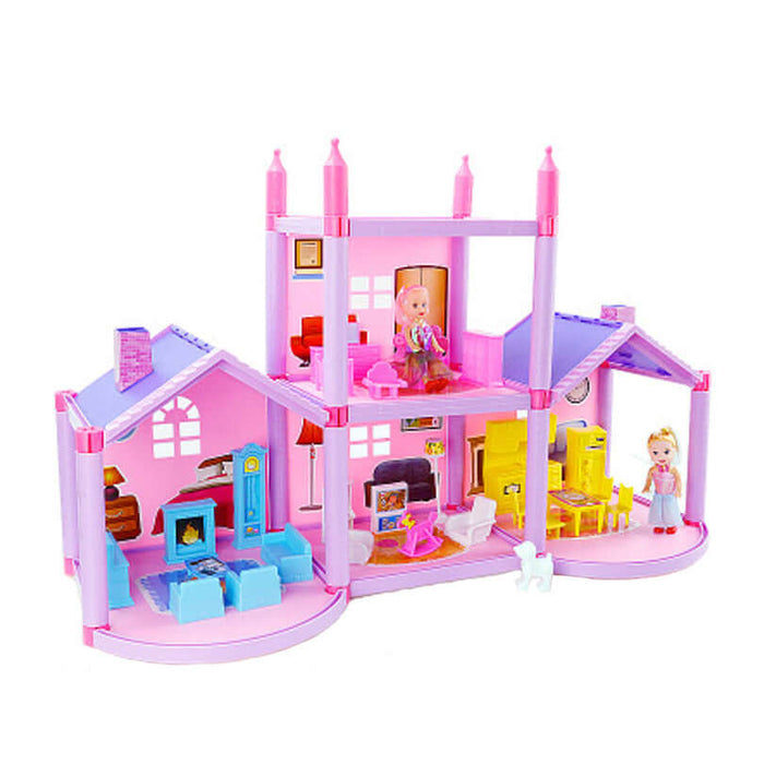 DIY Assembled Doll House eco friendly material.