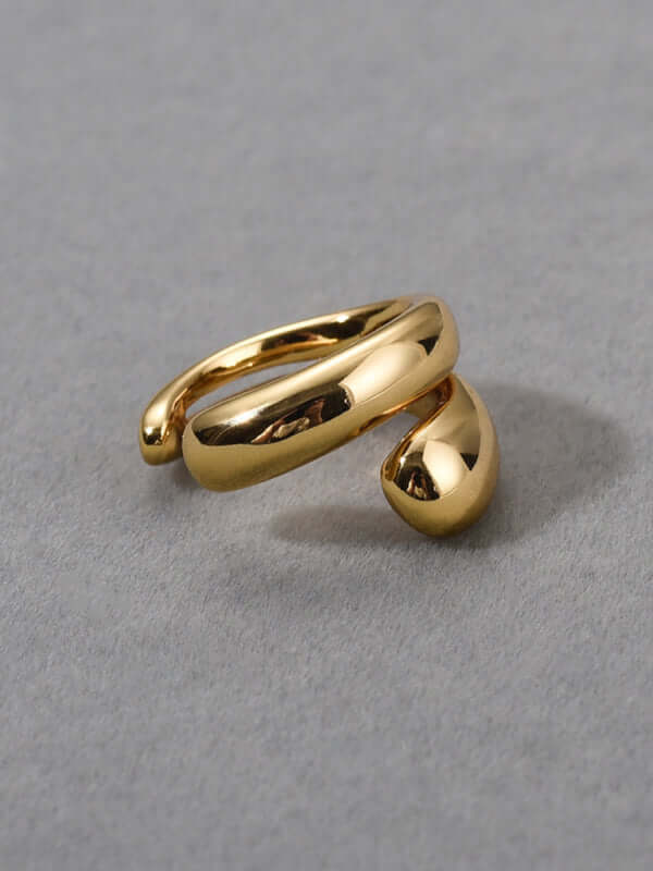 Double Layer Non Piercing Simple Ear Bone Clip Elegant Style double layer design