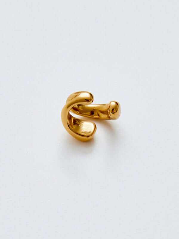 Double Layer Non Piercing Simple Ear Bone Clip Elegant Style copper material