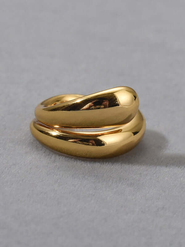 Double Layer Non Piercing Simple Ear Bone Clip Elegant Style close up