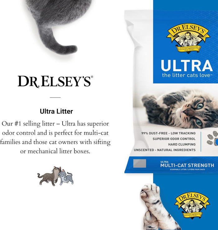 Dr. Elsey's Ultra Clay Clumping Cat Litter - Dog.Dog.Cat.