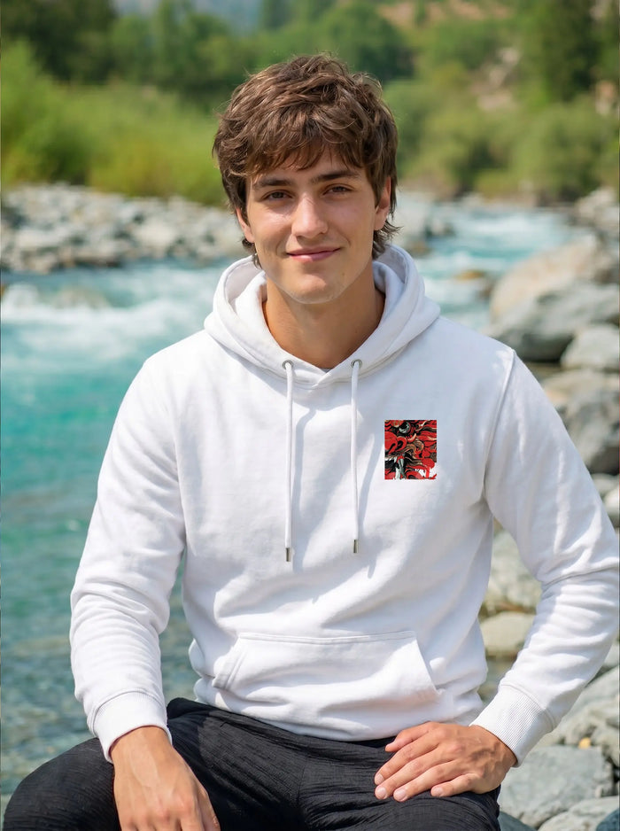 Dragon Printed Full Sleeve Pullover Hoodie LEON
