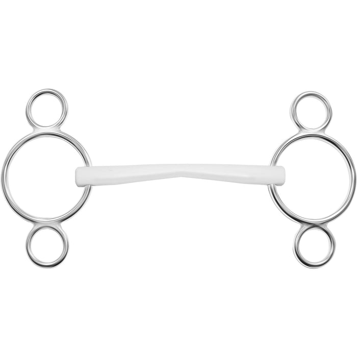 Duo 3-Ring “Vienna” 16 mm – Plastic white, size 135 mm (5 1/4″)