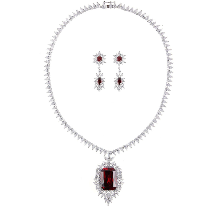 Earrings Set Gem Inlay Fashion Jewelry for Women colorful design