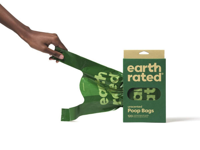 Earth Rated Unscented Easy-Tie Handle Bags 120ct - Dog.Dog.Cat.