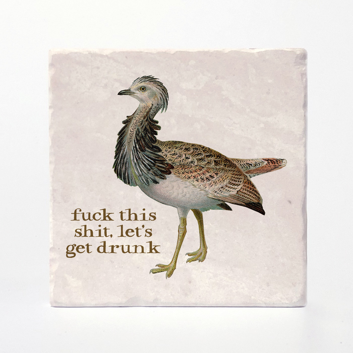 Effin' Birds Coaster- Let's Get Drunk