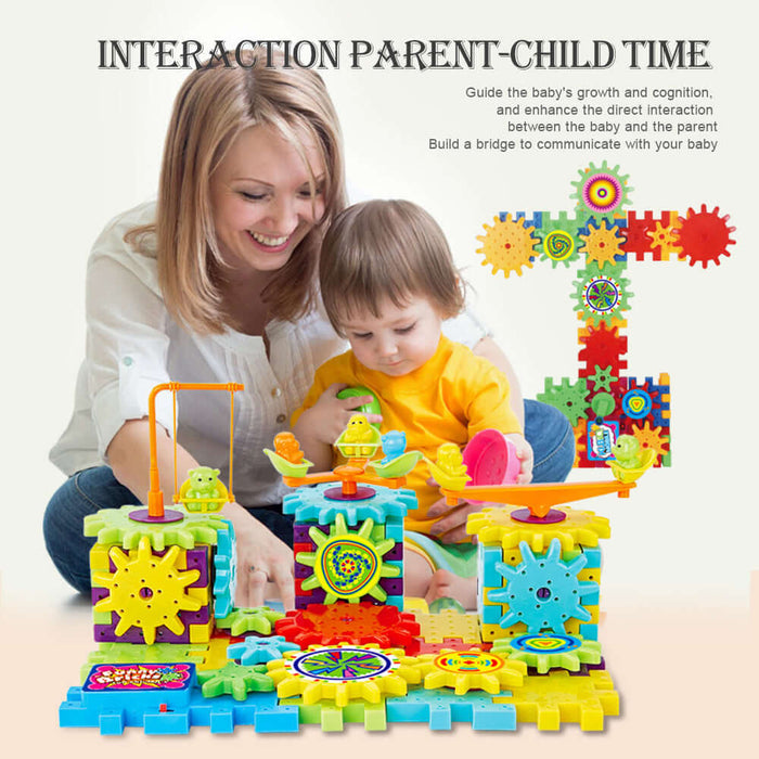 Electric Gears 3D Model Building Kits 82 pieces set.
