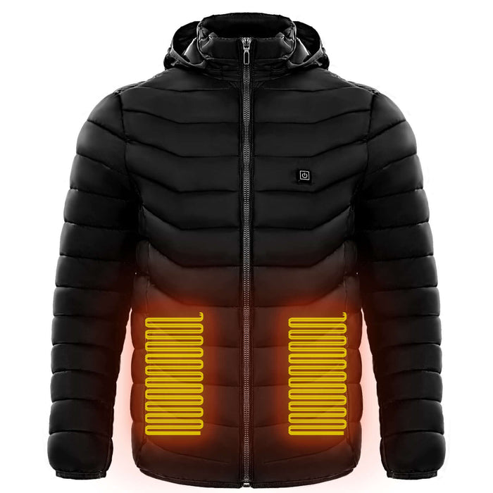 Electric Heated Waterproof Winter Puffer Jacket snowboarding activity