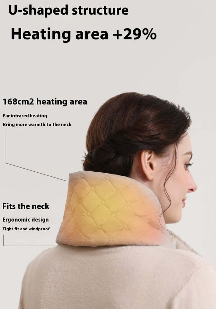 Electric Heating Scarf USB 3 Gear Thermal Neck Warmer soft fabric