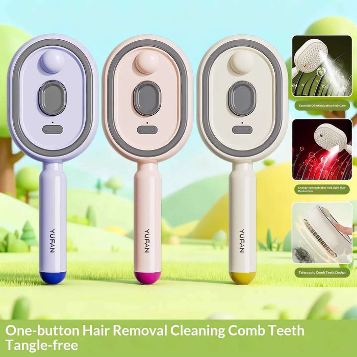 Electric Mist Detangling Hair Spray Brush Comfortable Ergonomic Design