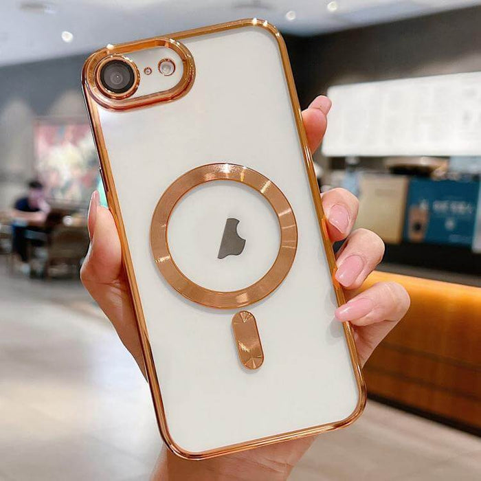 Electroplating MagSafe Phone Case for iPhone large bulk logistics cardboard shipping container packed with 300 units