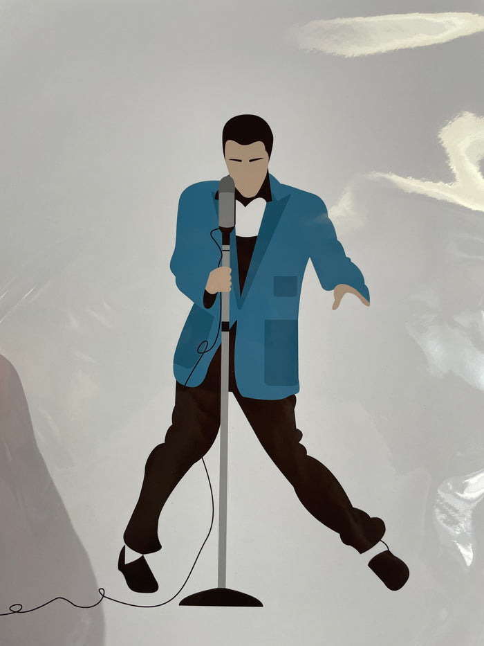 Elvis - Blue Coat- Print
